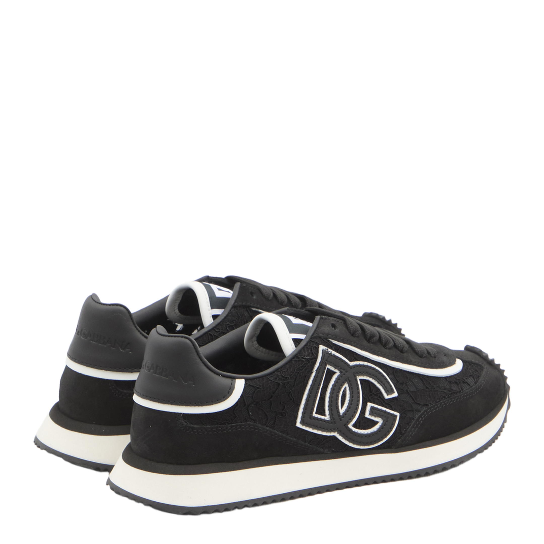 Cushion Sneakers in Calfskin and Fabric - Image 3