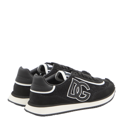 Cushion Sneakers in Calfskin and Fabric - Image 3