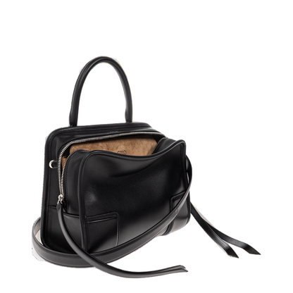 Amazona Small Soft Calfskin Top Handle Bag - Black - Image 3