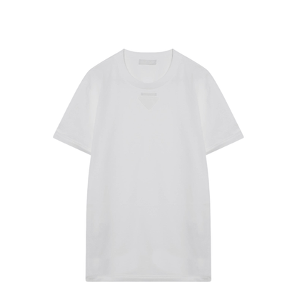 White Cotton T-Shirt - Image 1