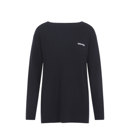 Boat-Neck Sweater - Image 1