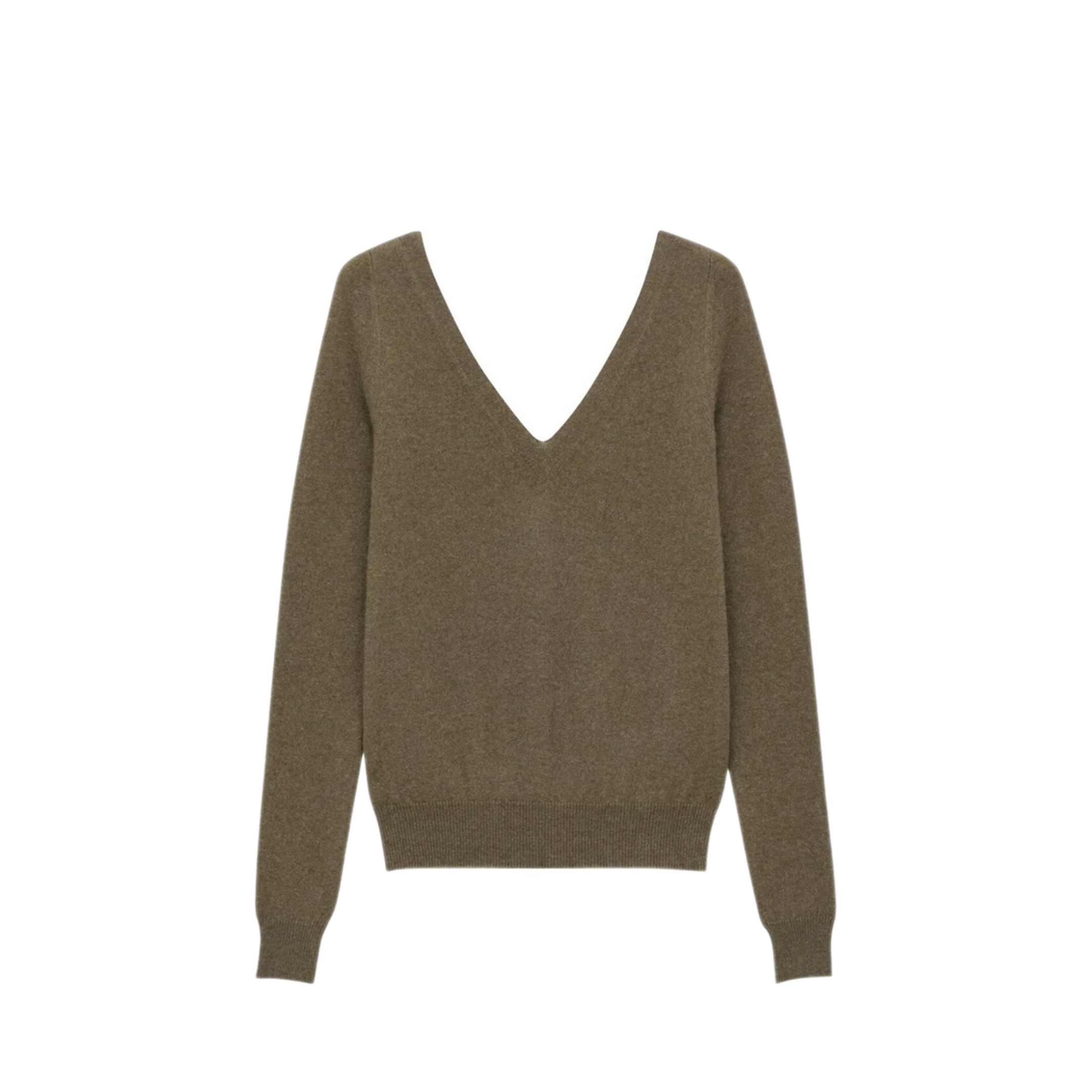 V-Neck Cashmere Sweater - Image 1