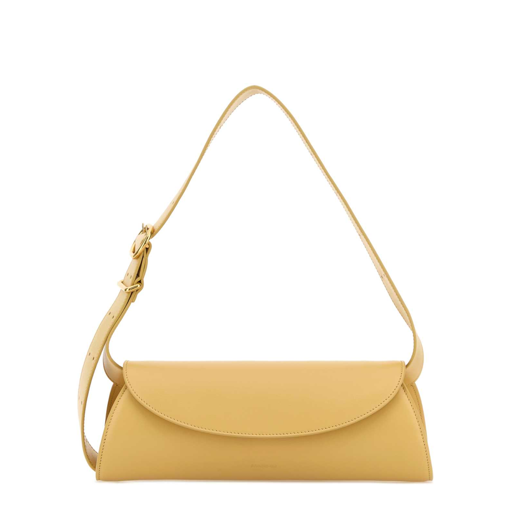 Cannolo Small Leather Shoulder Bag - Yellow - Image 1