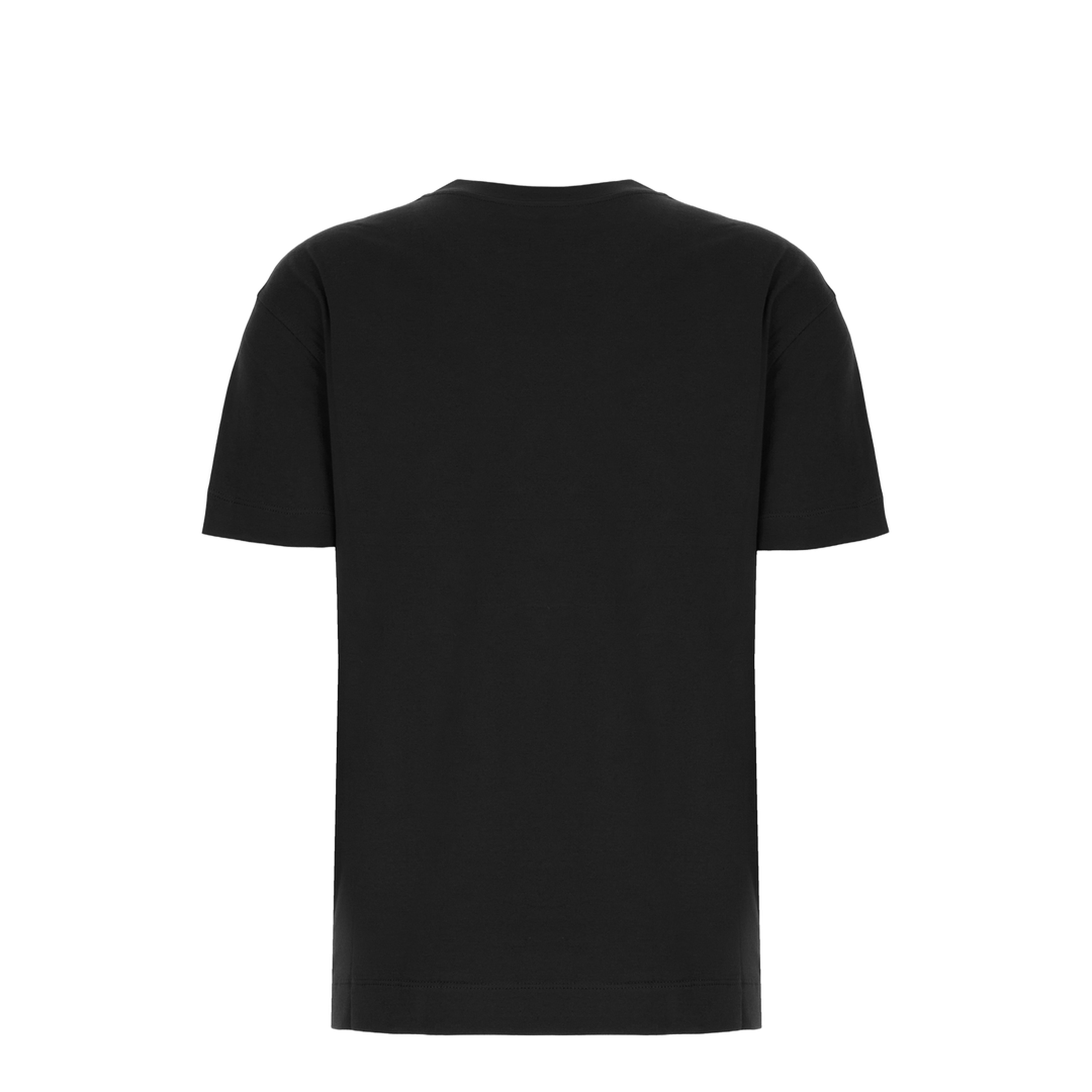 Black Cotton T-Shirt - Image 2
