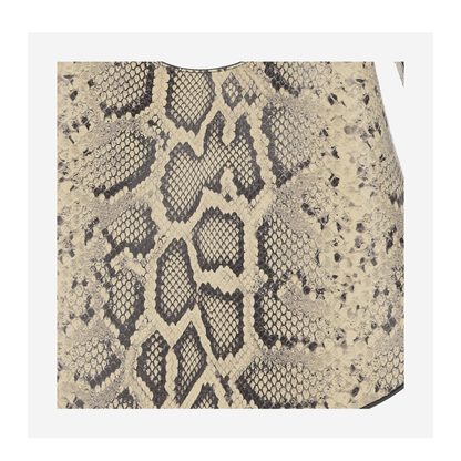 Eldorado Medium Python-Print Leather Shoulder Bag - Sand Beige - Image 2