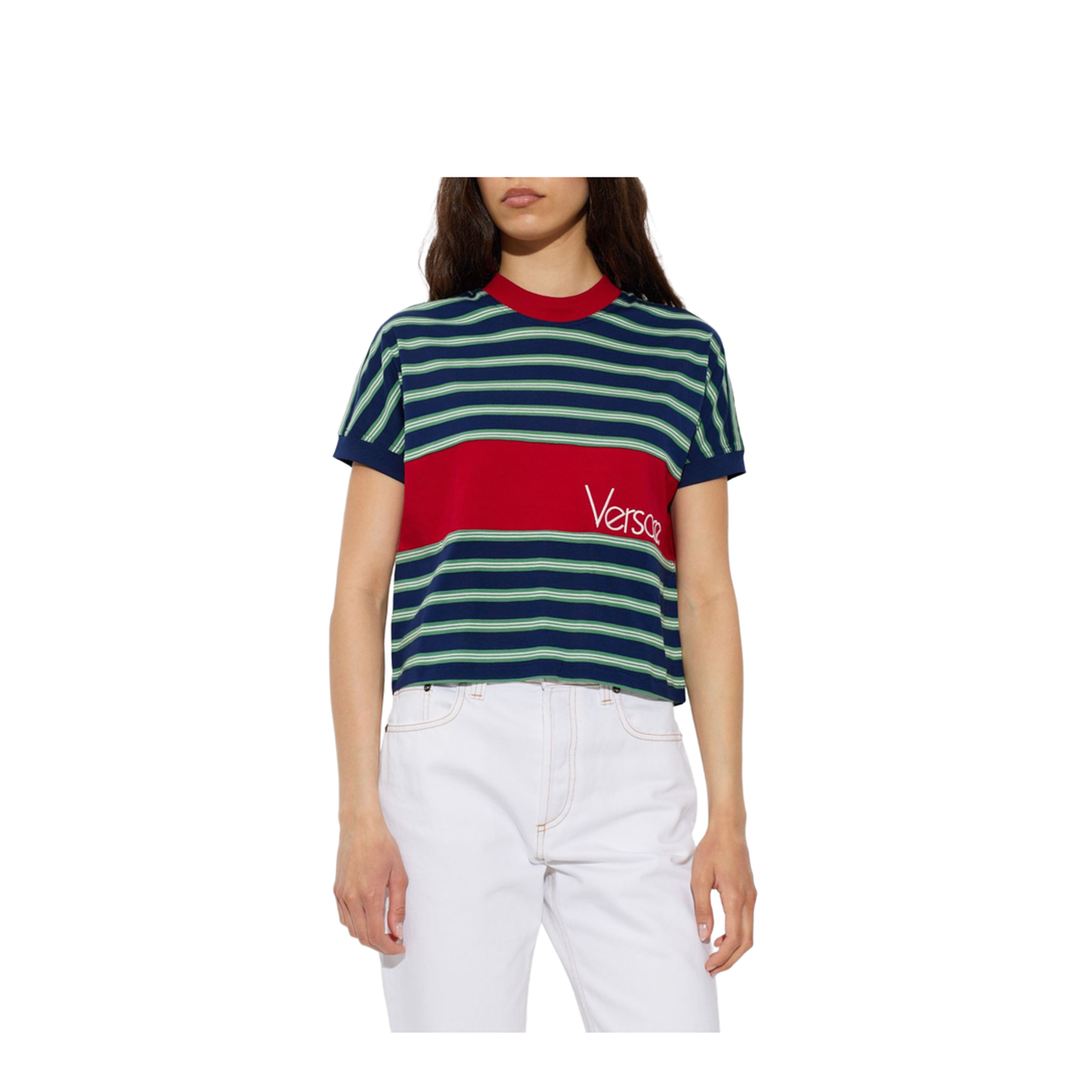 T-Shirt with Striped Pattern - Image 3
