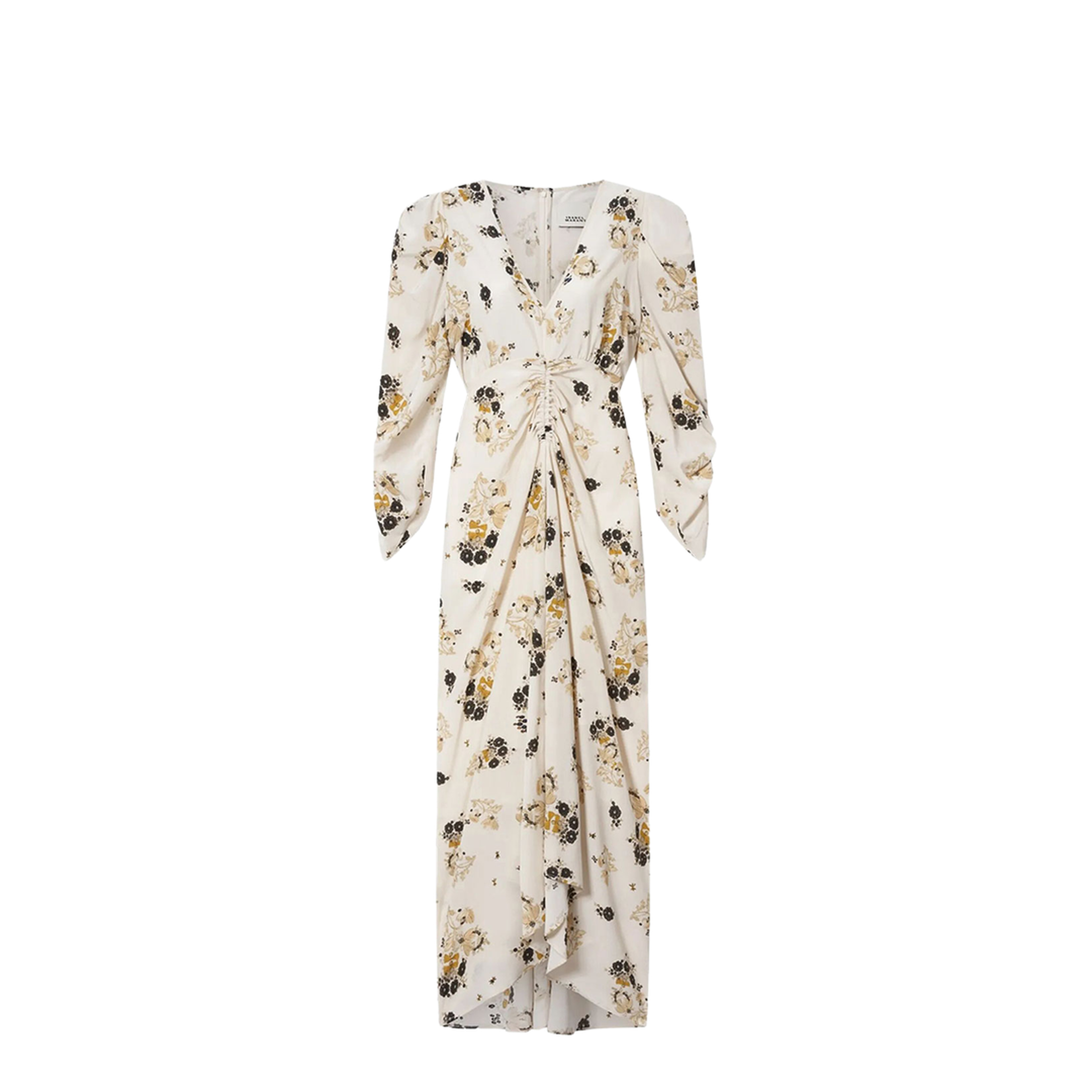 Printed Silk Midi Dress - Image 1