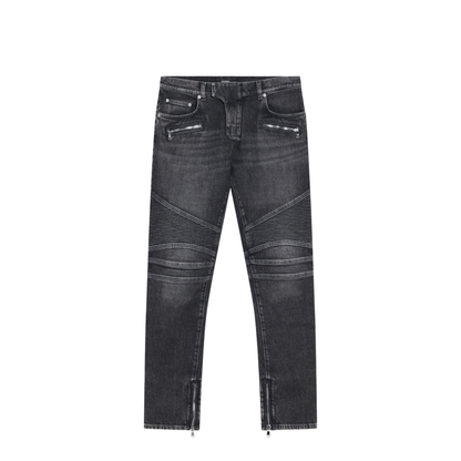 Slim-fit Biker Trousers Denim - Image 1
