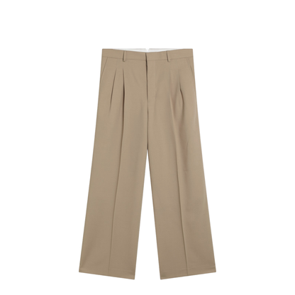 Beige Wool Trousers - Image 1