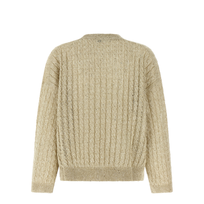 Women's Knitted Sweater Beige - Image 2