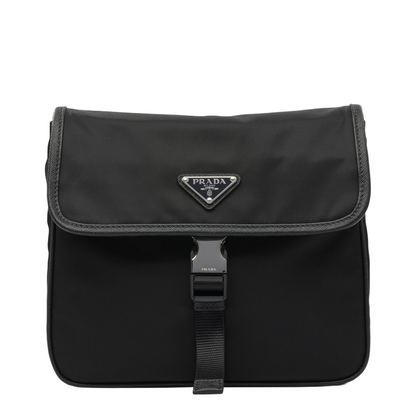 Re-Nylon and Saffiano Leather Shoulder Bag - Image 1