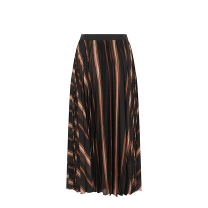Horizontal Stripe Print Skirt - Image 3