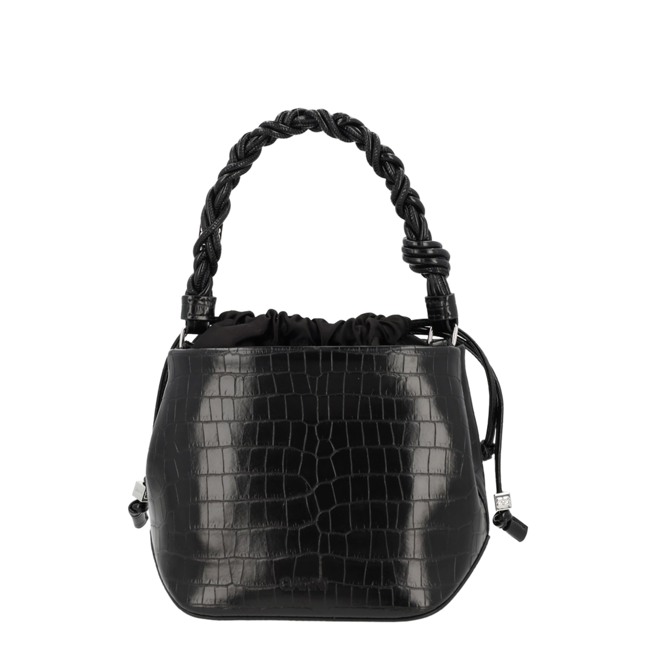 Crocodile-embossed Leather Tote Bag - Image 3