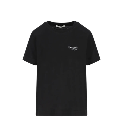 Black T-shirt with Stamp Print - Image 1