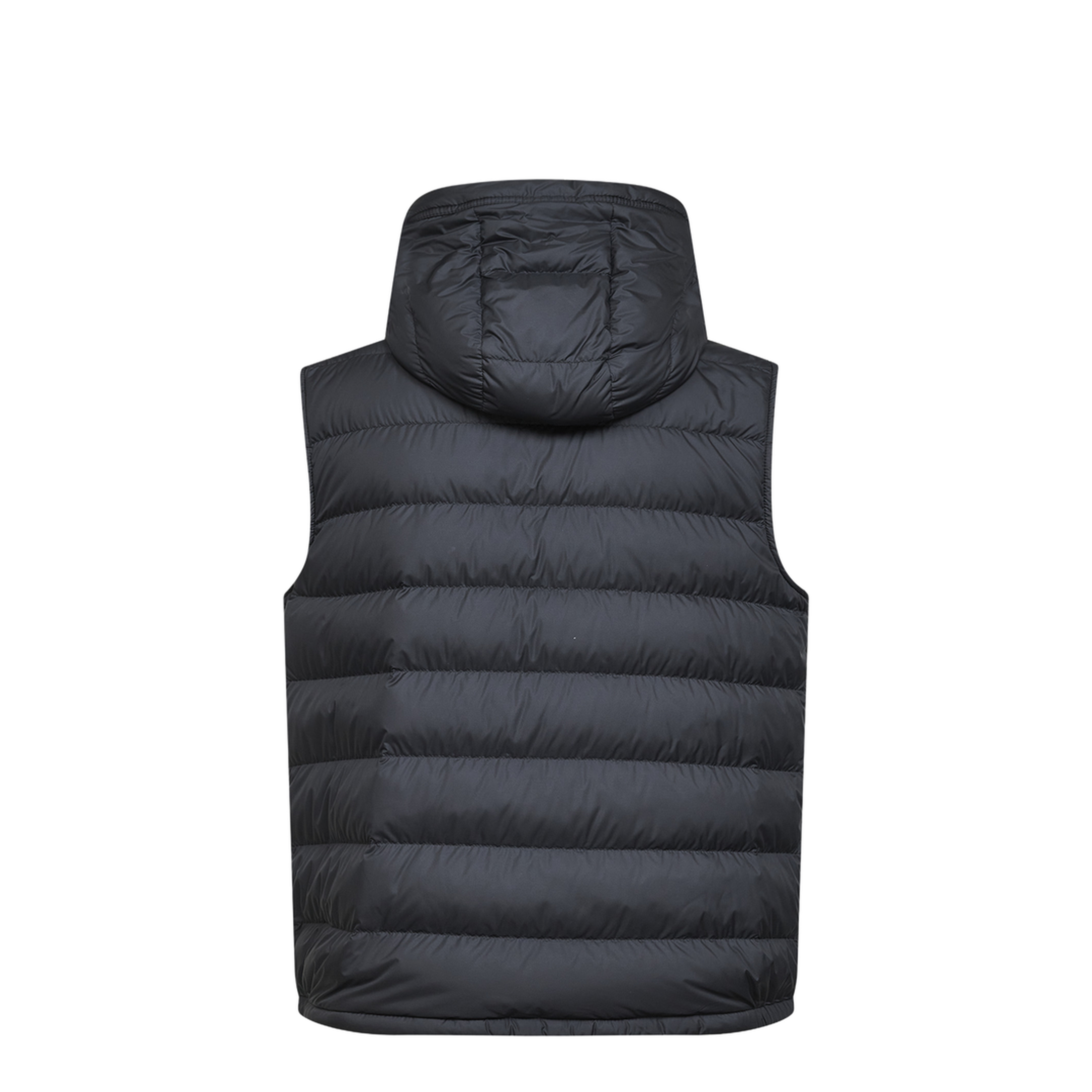 Black Marseillan Hooded Down Gilet - Image 2
