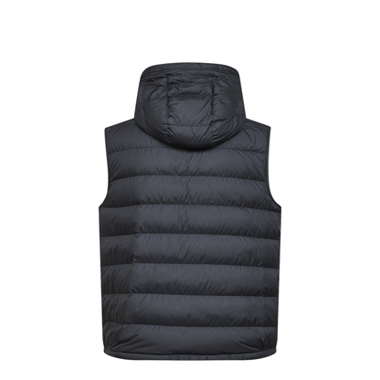 Black Marseillan Hooded Down Gilet - Image 2
