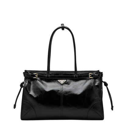 Bonnie Large Leather Handbags - Black - Image 1