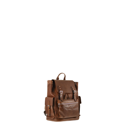 City Backpack Woven Leather - Image 4