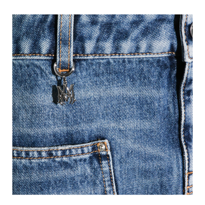 Blue Cotton Denim Skirt - Image 6