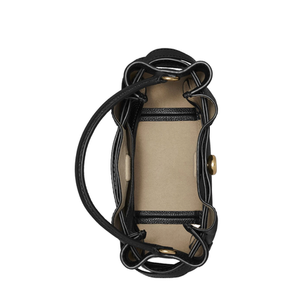 Romy Mini Calfskin Bucket Bag - Black - Image 5