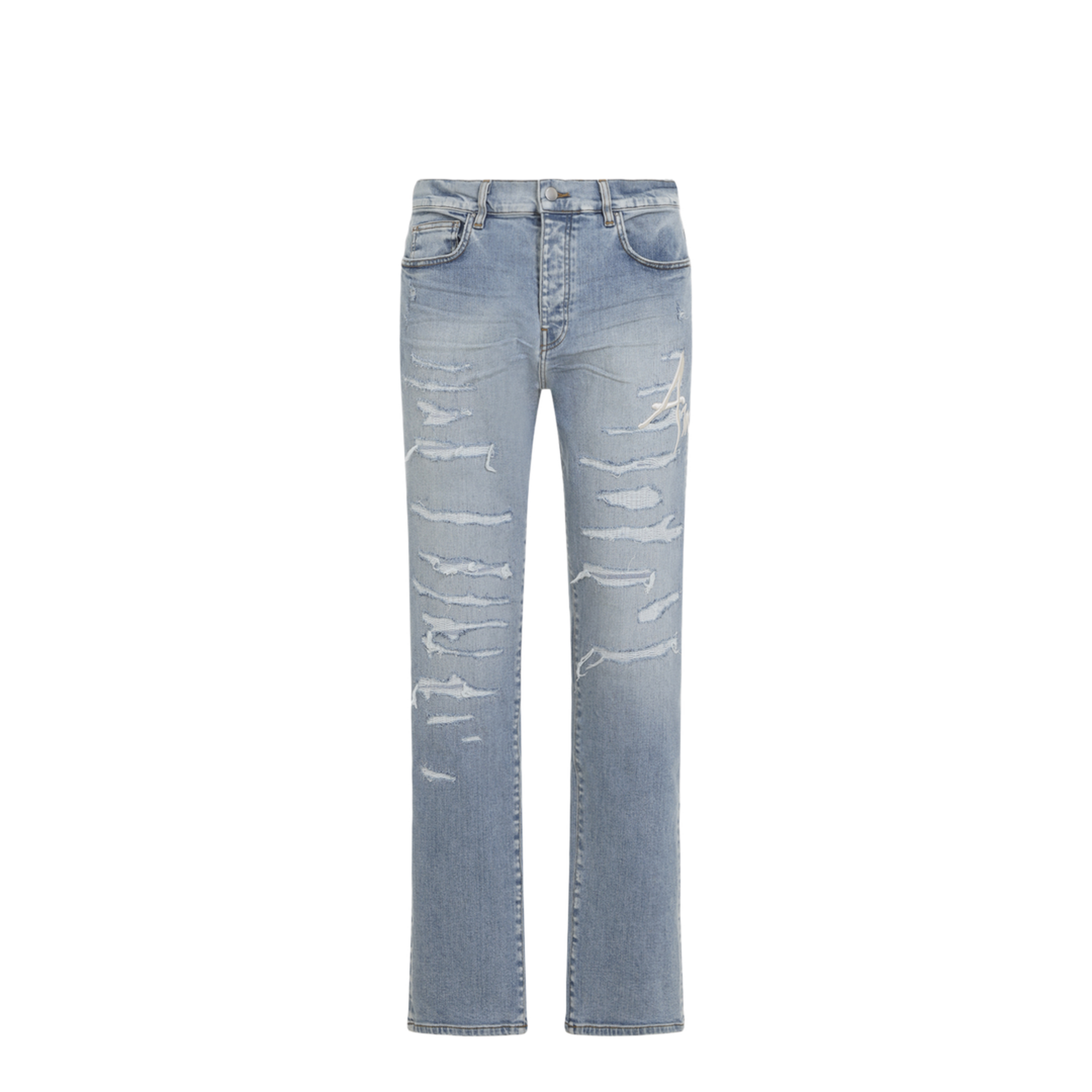 Repaired Slim Jeans - Image 1