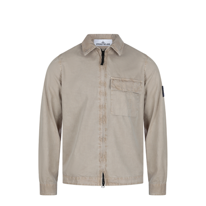 Brushed Organic Cotton Canvas Overshirt - Image 2