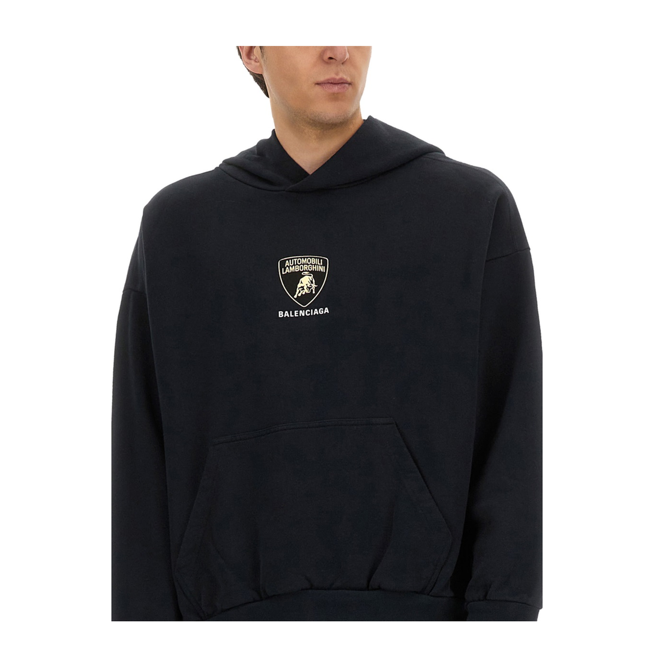 Hoodie with Lamborghini Shield Motif - Image 4