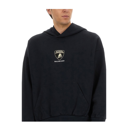 Hoodie with Lamborghini Shield Motif - Image 4