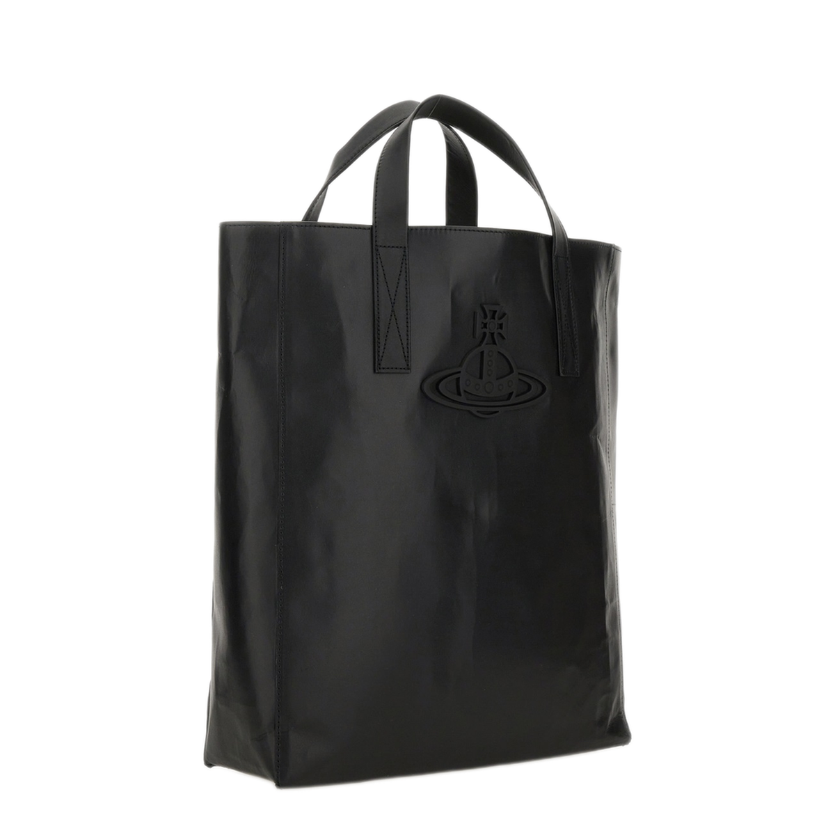 Sarah Medium Cow Leather Tote - Black - Image 3