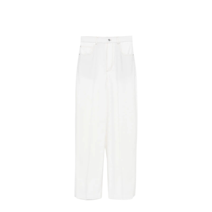 Wide Leg Denim Trousers - Image 1
