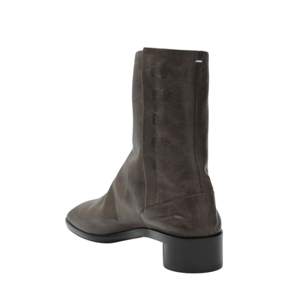 Tabi Ankle Boot in Brown Leather - Image 2