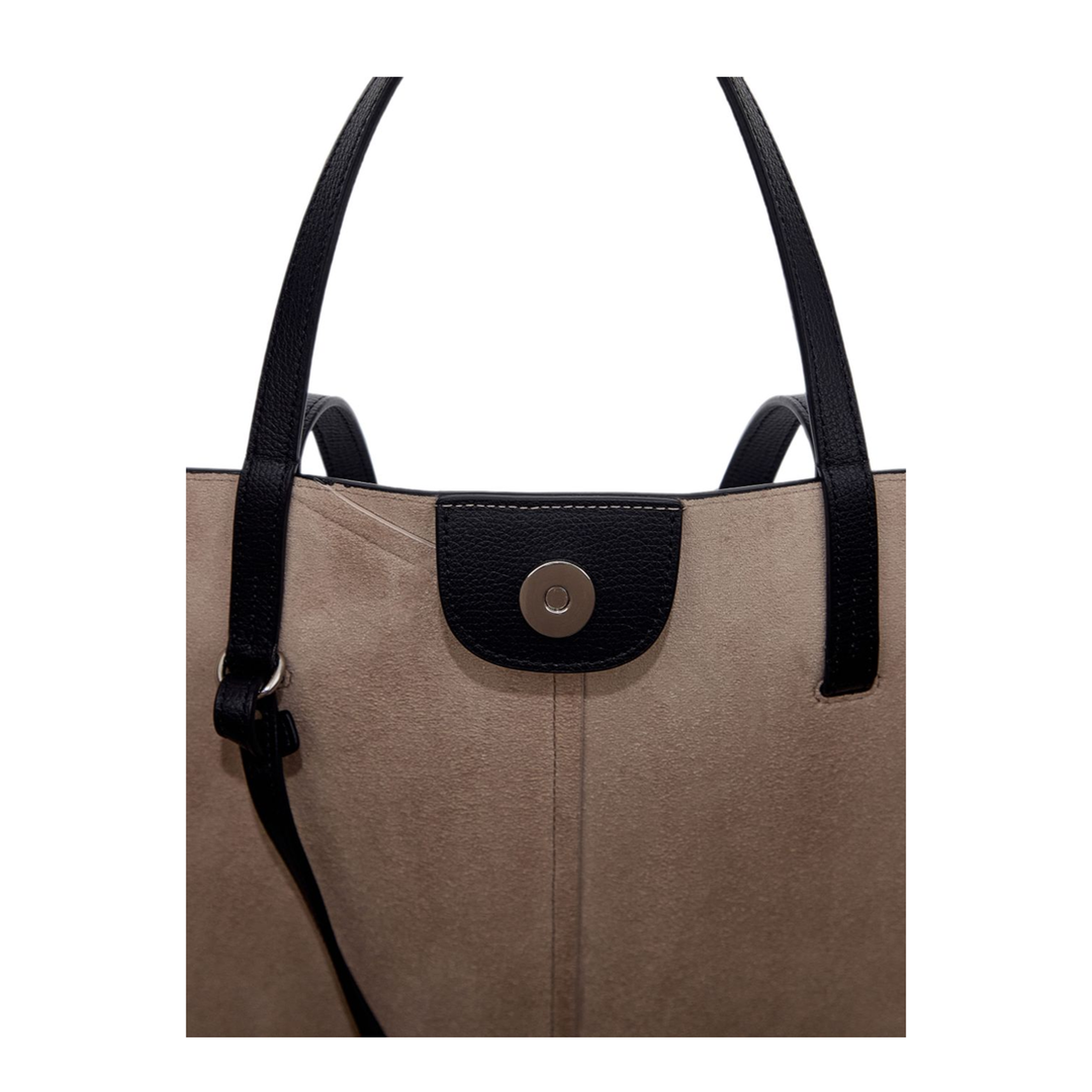 1981 Pebbled Leather Tote Bag - Black - Image 2