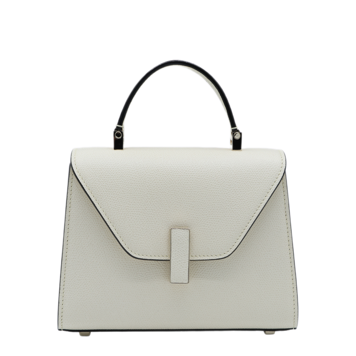Iside Micro Millepunte Calf Leather Crossbody - White / Pergamena - Image 1