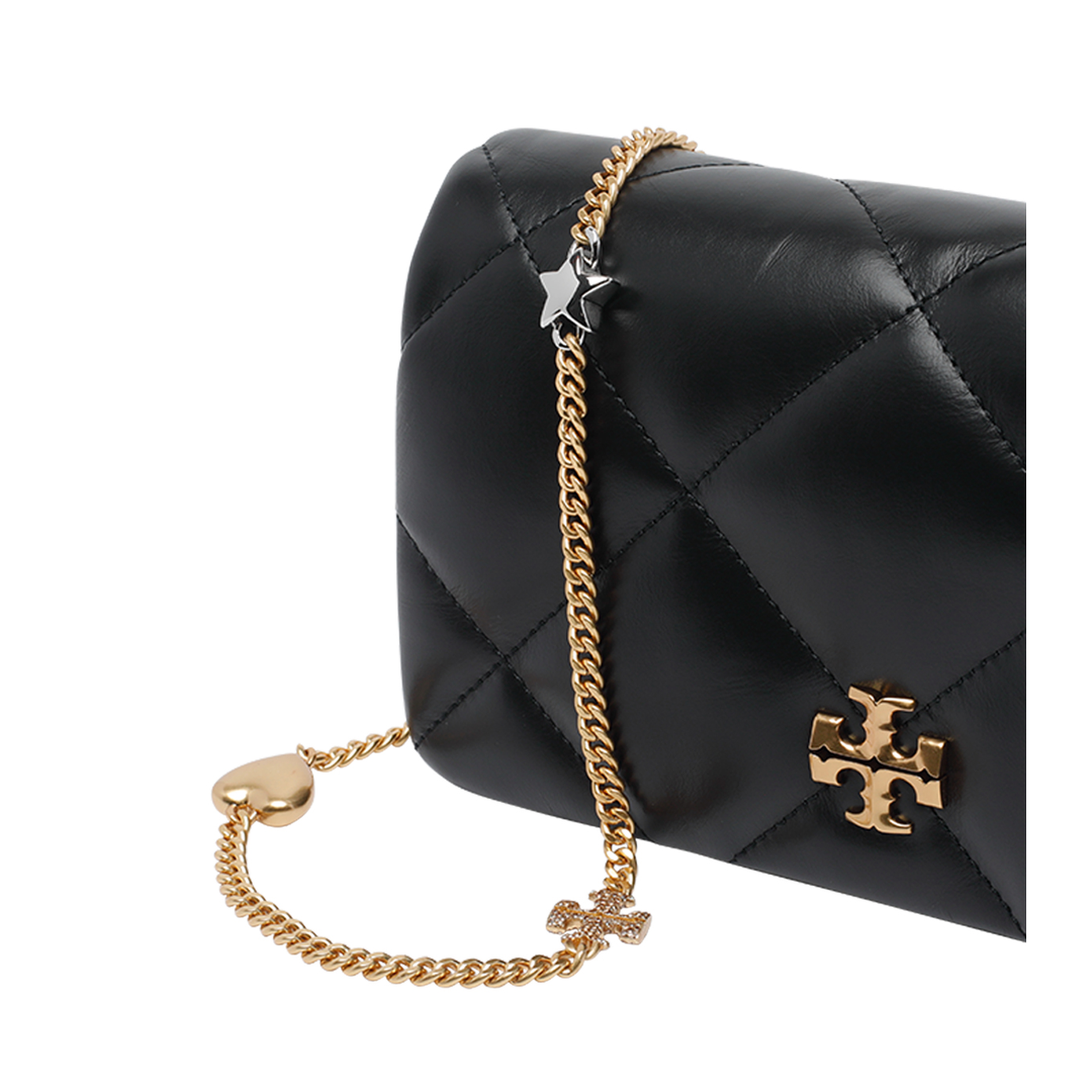 Kira Charm Diamond Quilt Chain Wallet Bag - Image 4