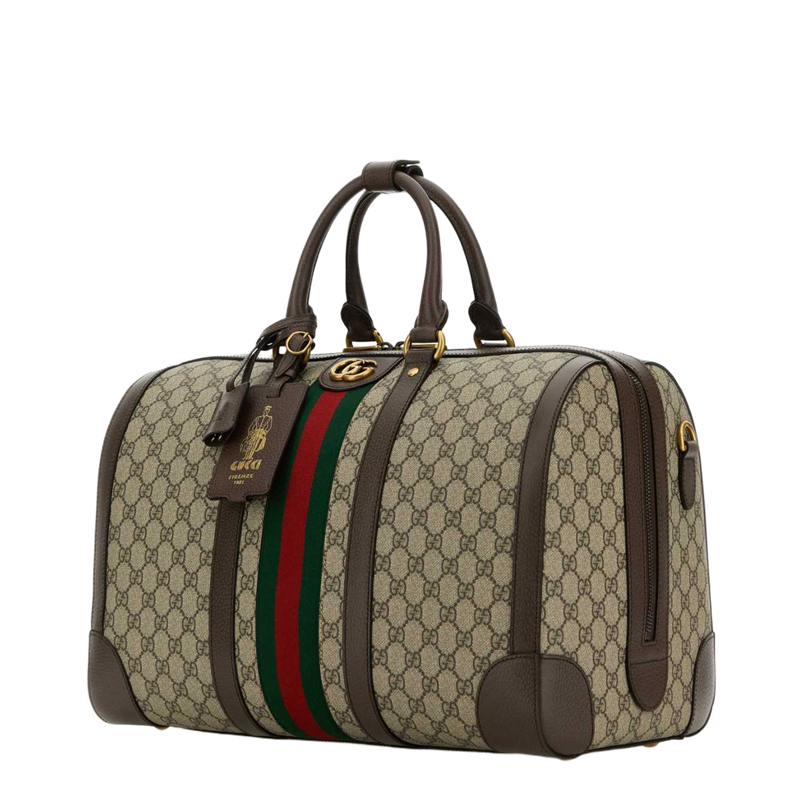 Savoy Medium Canvas Duffle Bag - Beige - Image 3