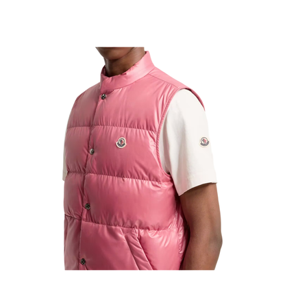 Bright Pink Restigo Down Gilet - Image 4