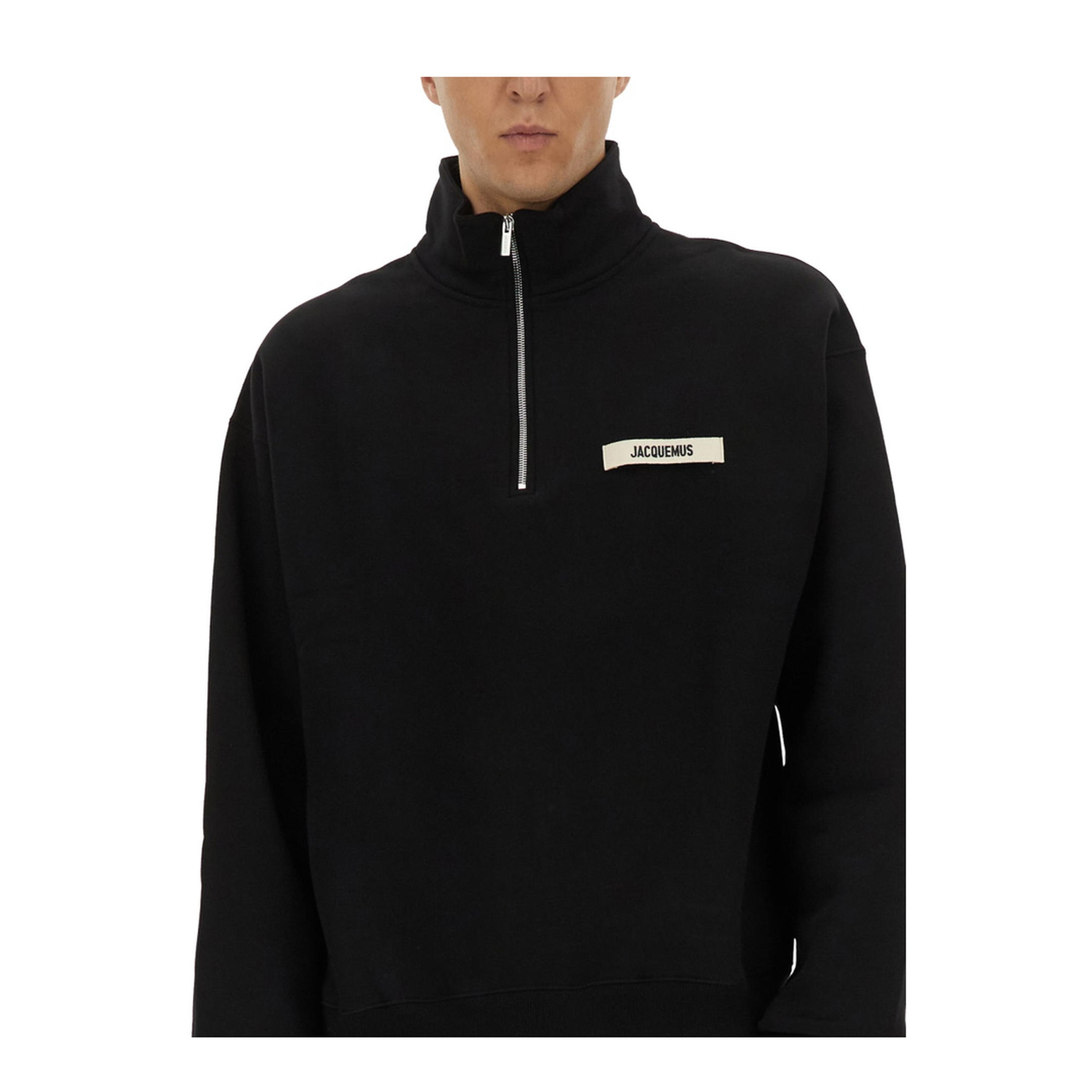 Gros Grain Zipped-Rollneck Sweatshirt - Image 6