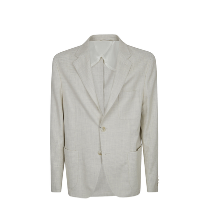 Single-Breasted Cotton-Blend Jacket - Image 1