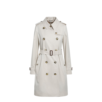 Kensington Mid-Length Tropical Gabardine Trench Coat - Image 1