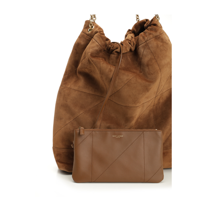 Jamie Large Suede Bucket Bags - Brown - Image 5