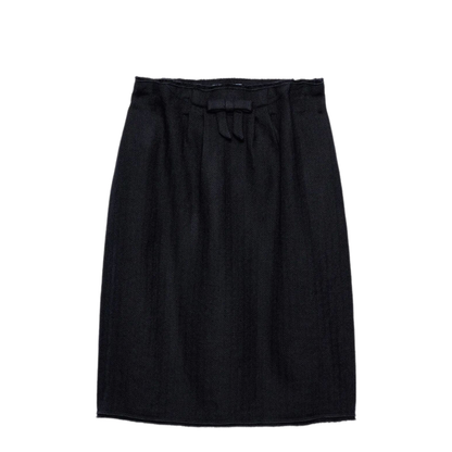 Chevron Wool Midi Skirt - Image 1