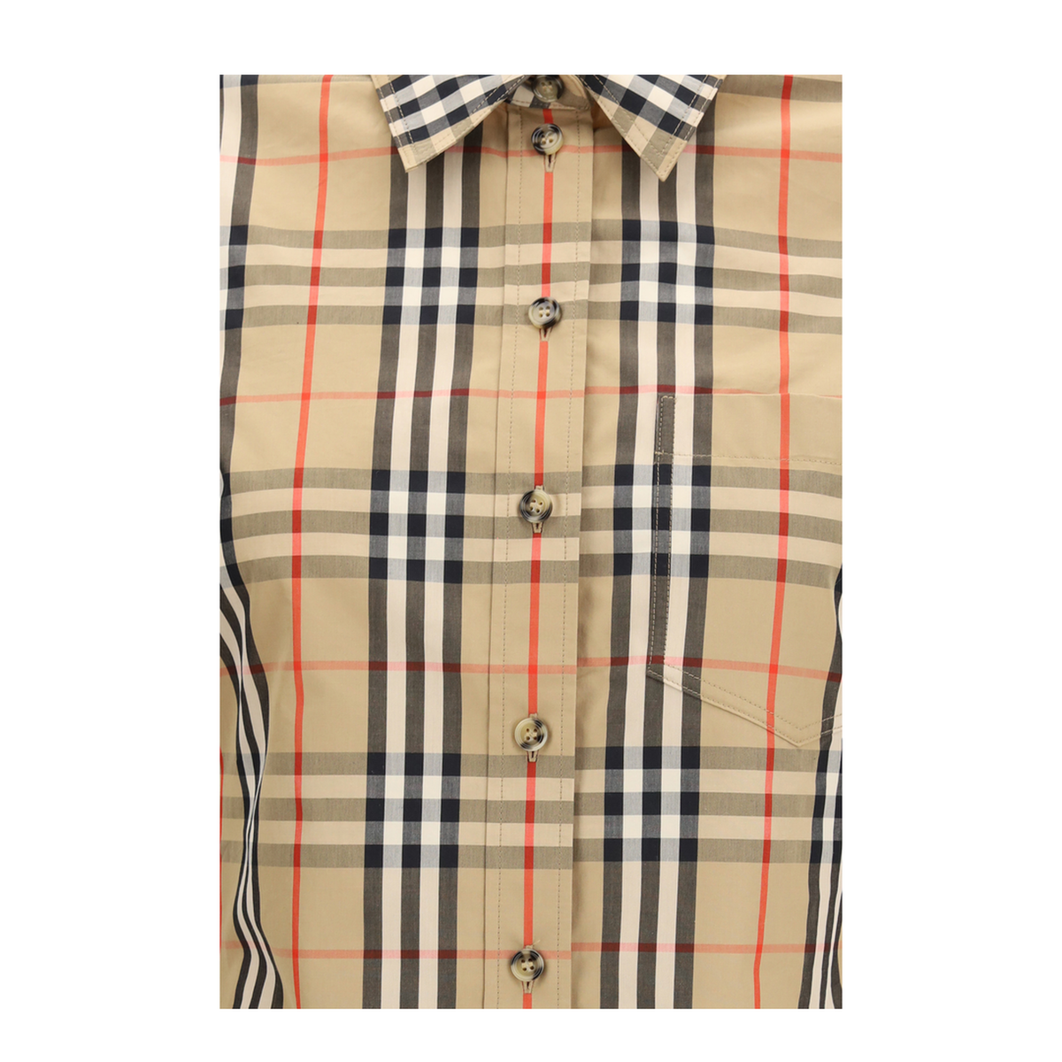 Stretch Cotton Check Shirt - Image 3