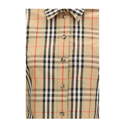 Stretch Cotton Check Shirt - Image 3