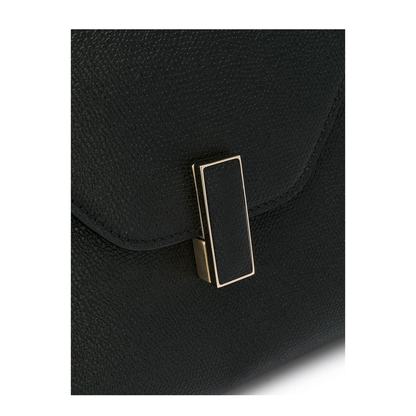 Iside Mini Millepunte Calf Leather Top Handle Bag - Black - Image 4