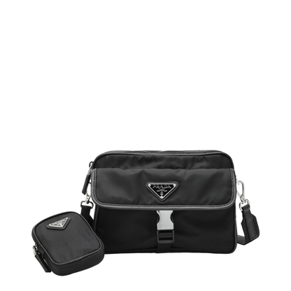 Black Re-Nylon Cross-Body Bag - Image 1