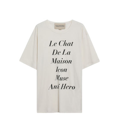 Ivory Le Chat De La Maison Icon Muse Anti Hero T-shirt - Image 1
