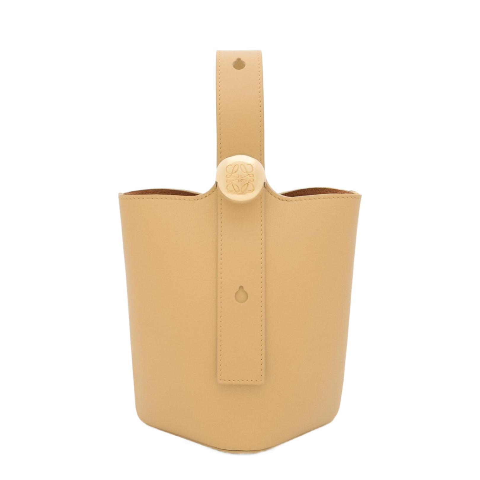 Pebble In Smooth Calfskin Mini Bucket Bag - Image 1