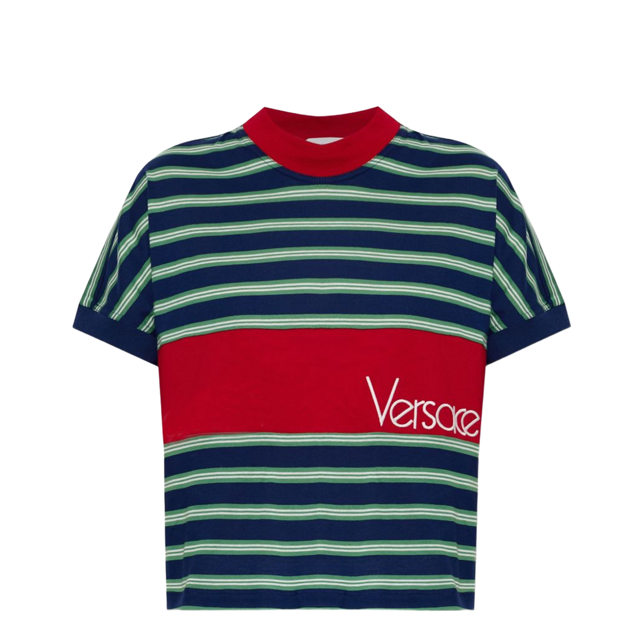 T-Shirt with Striped Pattern - Image 1