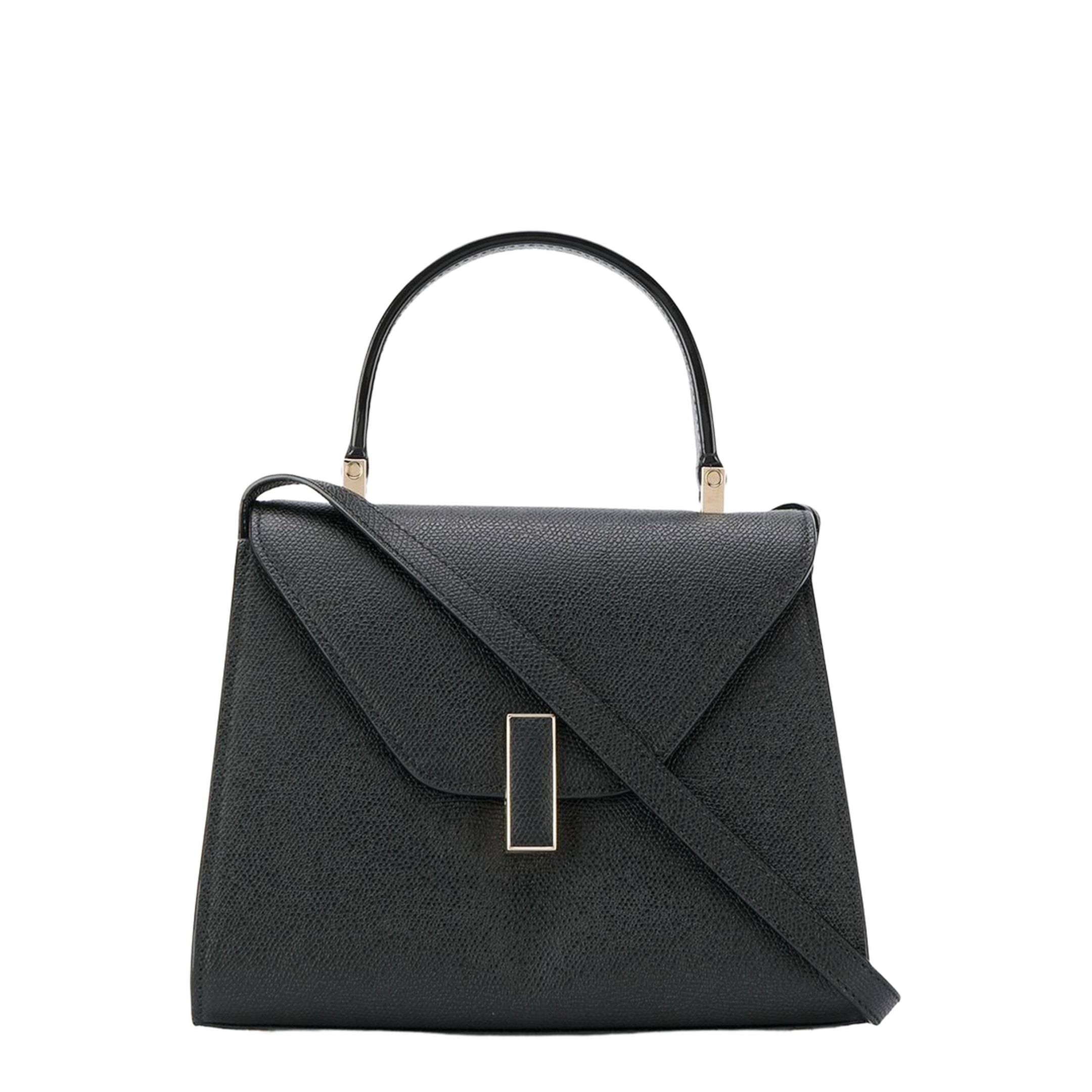 Iside Mini Millepunte Calf Leather Top Handle Bag - Black - Image 1