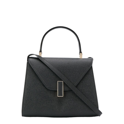 Iside Mini Millepunte Calf Leather Top Handle Bag - Black - Image 1